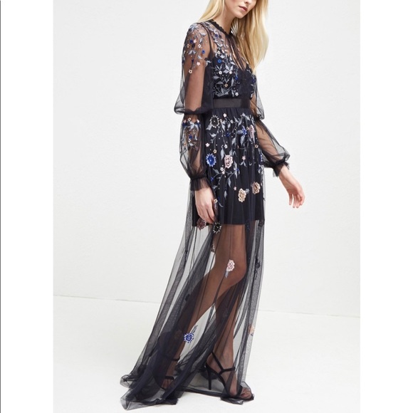 French Connection Dresses & Skirts - FRENCH CONNECTION caspia embroidered maxi dress